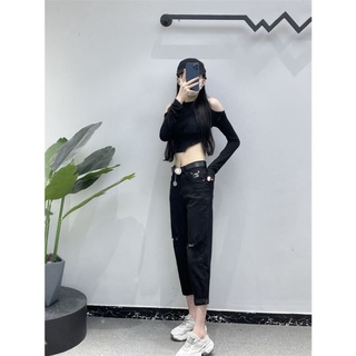 Quần baggi rách 2 gối