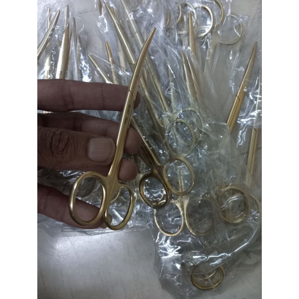 Kéo phẫu thuật Mayo cong 14cm vàng  M&S GENMANY Pakistan