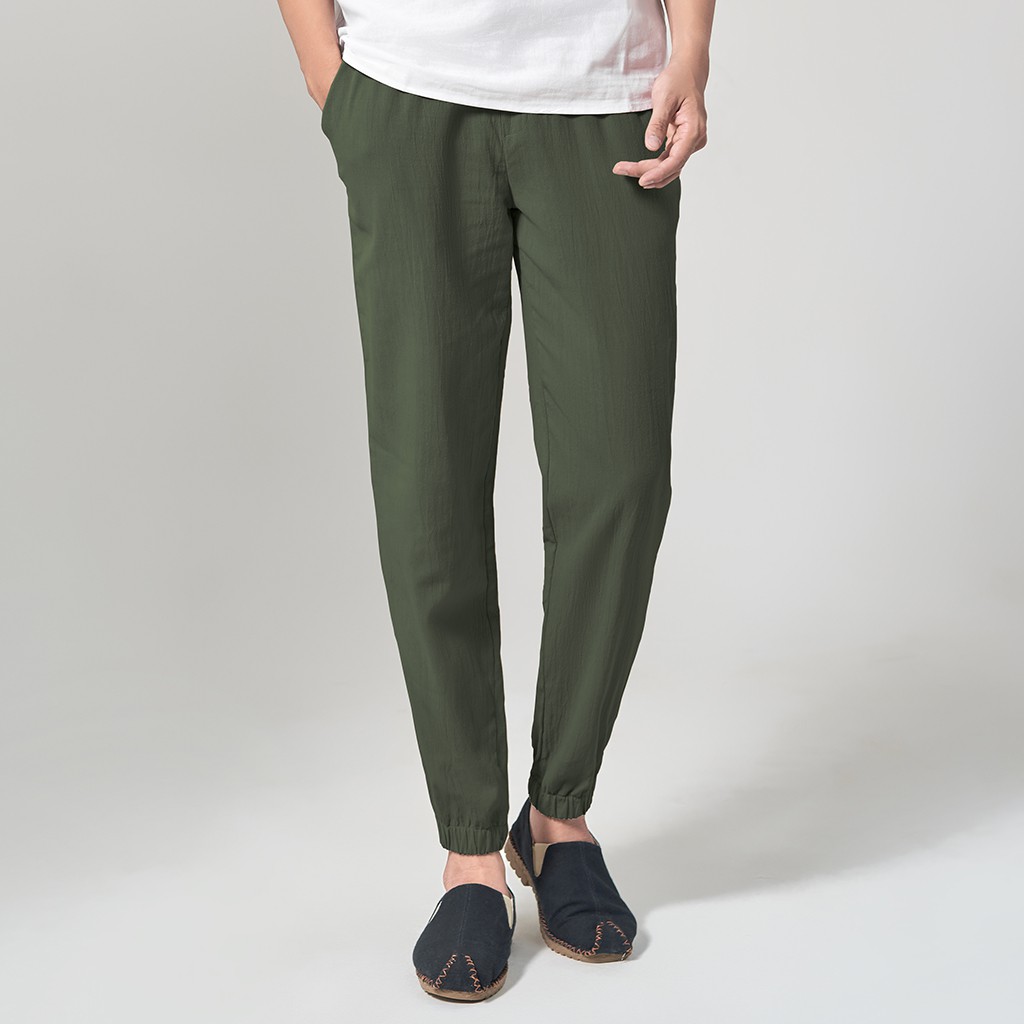 Quần Jogger Thời Trang Nam Vải Đũi (Linen) Cao Cấp R.Menswear