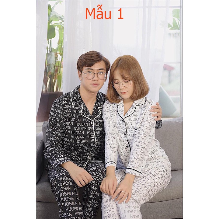 [Ưu Đãi Giảm 10k Khi Mua 2 Bộ] Bộ Quần Áo Dài Tay Mặc Nhà, Bộ Pijama Dài Tay Nam Nữ Chất Lụa