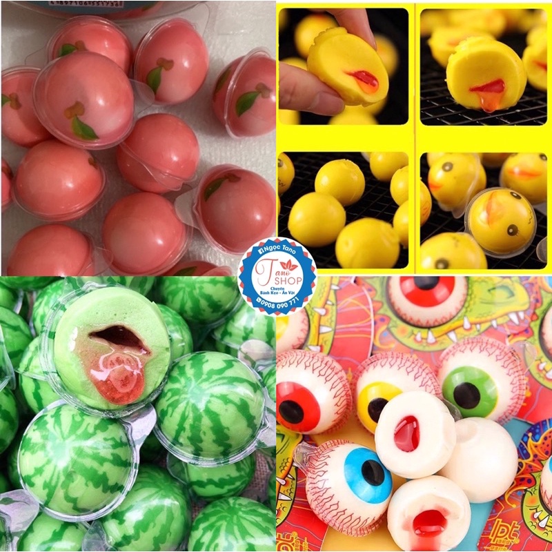 [Mã 267FMCGSALE giảm 8% đơn 500K] Hũ kẹo con mắt / trái đào có nhân - hũ 50v | BigBuy360 - bigbuy360.vn
