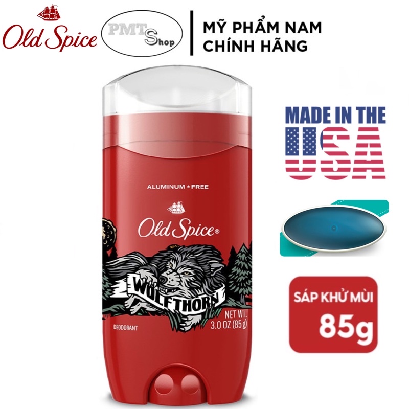 Lăn Sáp khử mùi nam Old Spice Wild Collection 85g (sáp xanh) Wolfthorn Bearglove Krakengard Elklord Nightpather