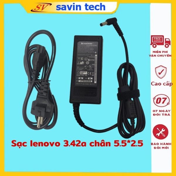 [SẠC ZIN] Sạc Lenovo 3,42a savintech, sạc máy tính lenovo 65w zin cao cấp bảo hành 12 tháng