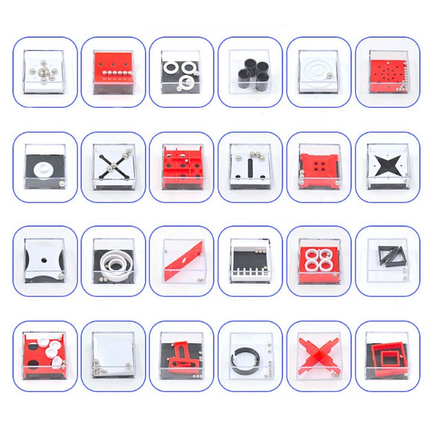 Giải đố nhựa - Modern art & classics - combo hộp 24 cái