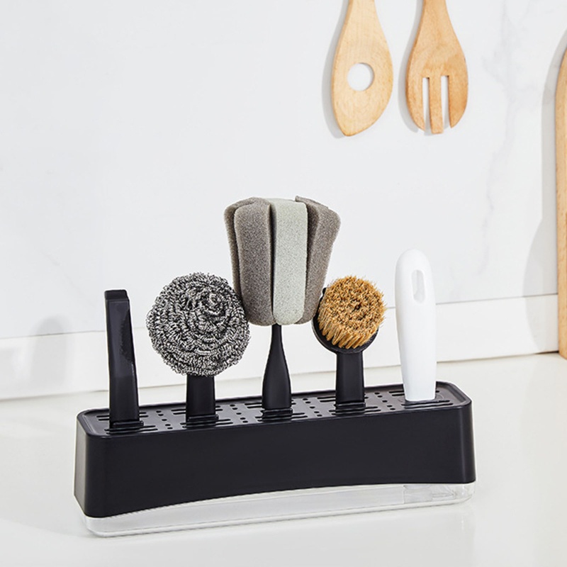 Set 6 Cọ Vệ Sinh Nhà Bếp Có Giá Đỡ Tiện Lợi