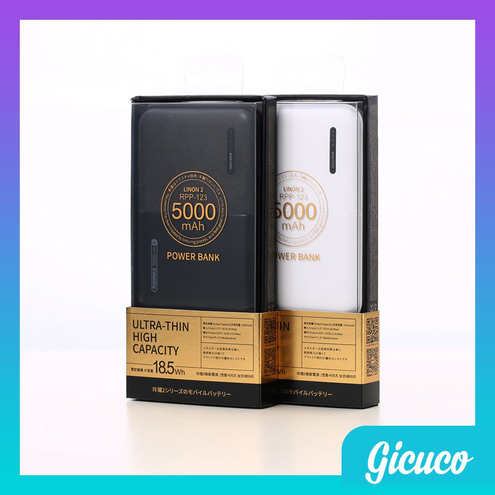 Mua Pin Sạc Dự Phòng REMAX RPP-123 5000mAh (Phụ kiện VIP) giá rẻ nhất ...