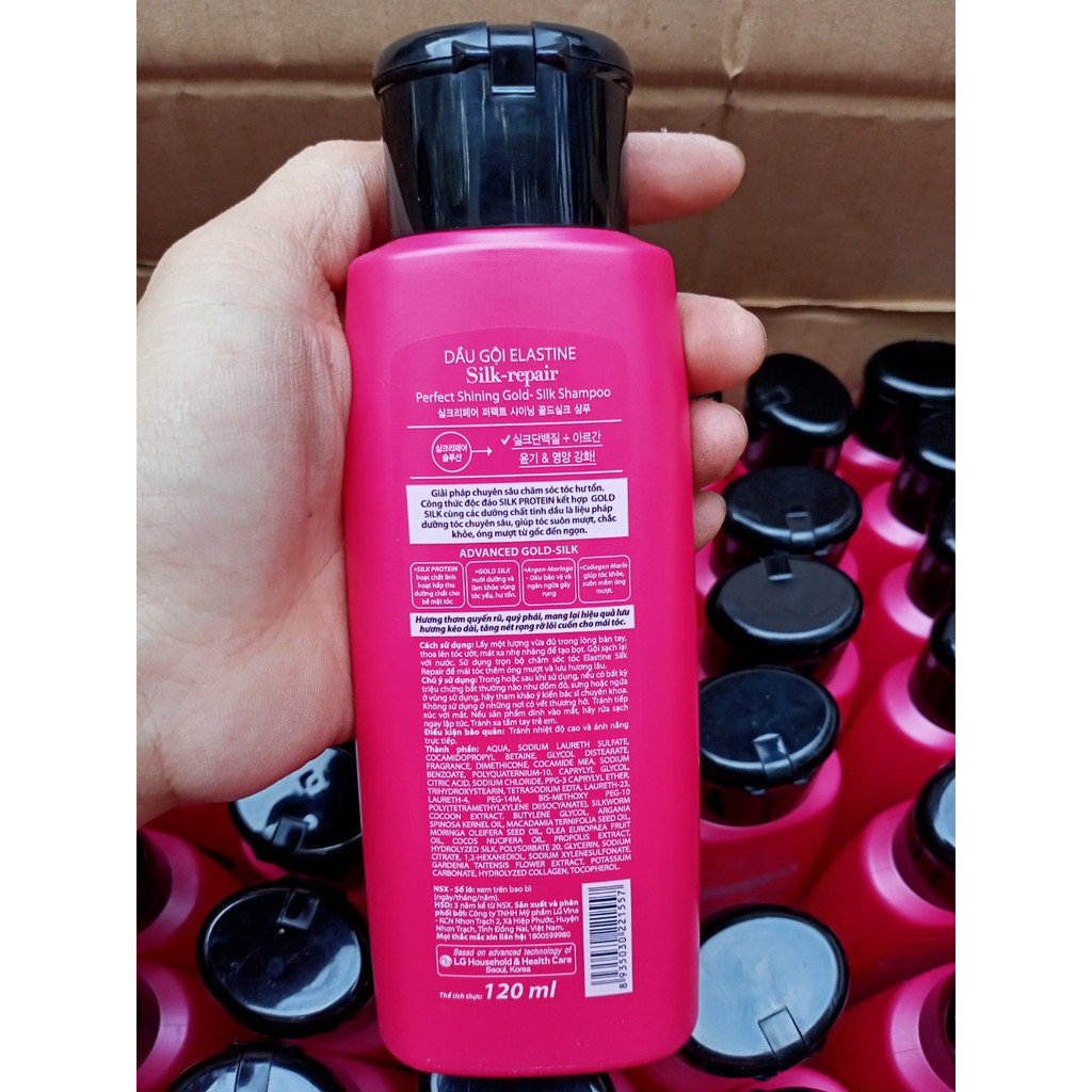 Dầu Gội ELASTINE Silk Repair 120ML mầu đỏ ( hàng tặng ) | BigBuy360 - bigbuy360.vn