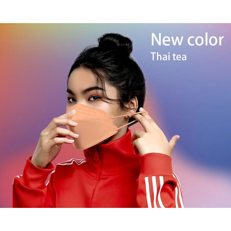 THAI TEA COLOR - HỘP 10C KF94 4 LỚP - MỖI CÁI 1 SEAL/10 SEAL 1 HỘP