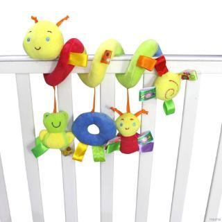 Baby Bed Stroller Car Seat Hanging Plush Toy Cute Cartoon Animal Handbells