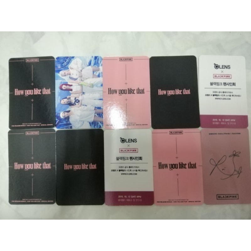 Set card ảnh unoff BLACKPINK Rose - Ddu-du-ddu-du, Kill This Love, How you like that, The Album, Born Pink
