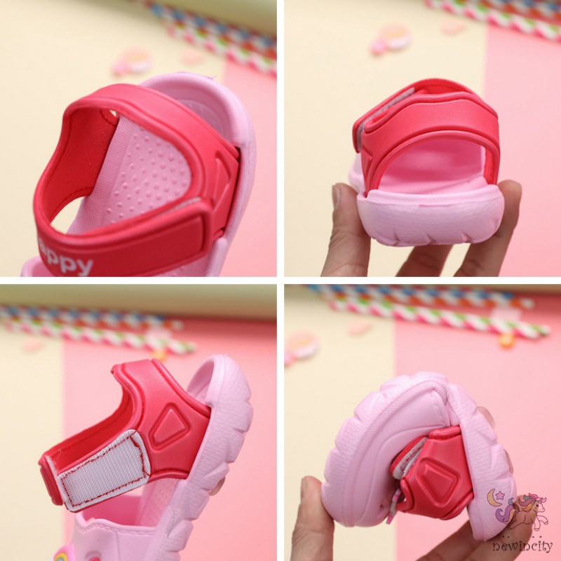 Xăng đan siêu nhẹ họa tiết cầu vồng đi biển dành cho trẻ em