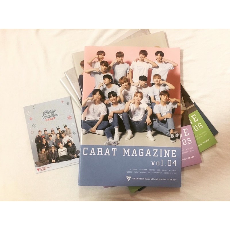 Set 4 quyển Seventeen Japan Magazine Carat Magazine Vol.4 ~Vol.7.