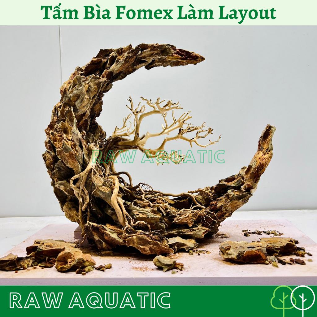 Tấm Bìa Fomex Dày 10mm Làm Đế Dán Layout Hồ Thủy Sinh