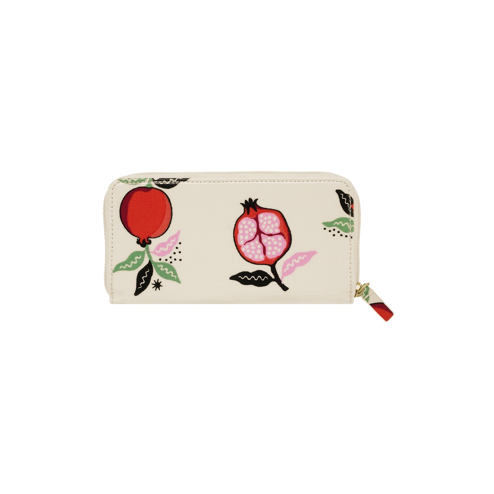 Cath Kidston - Ví nữ dài/Continental Zip Wallet - Pomegranate - Cream -1049237