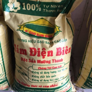 Gạo Tám Thơm Điện Biên ( thơm ngon đặc biệt - đậm đà từng hột cơm) [ 18.5/kg- túi 10kg]