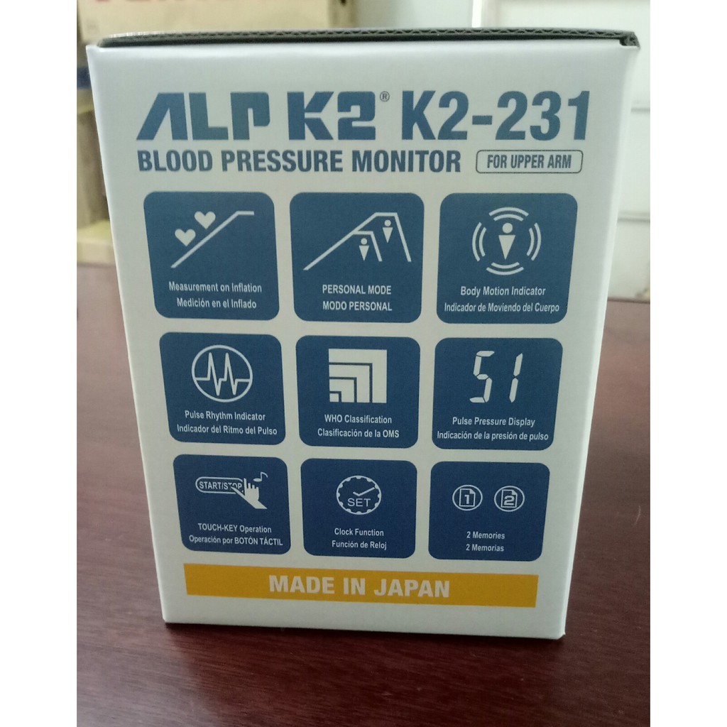 Máy đo huyết áp ALPK2 Janpan k2-231 bảo hành 2 năm