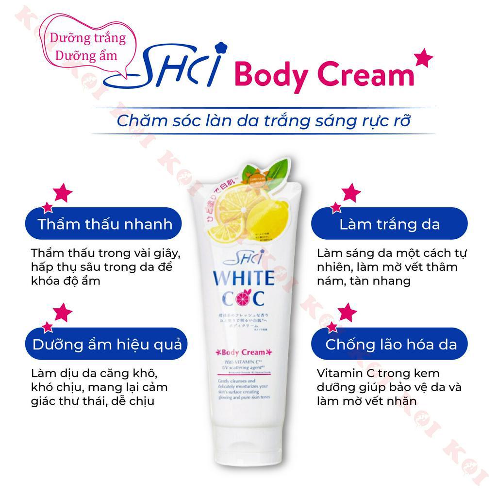 Kem dưỡng thể trắng da SHC White cc 180g