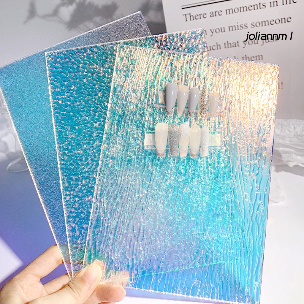 Giá đỡ trưng bày móng tay giả bằng acrylic nhiều màu sắc