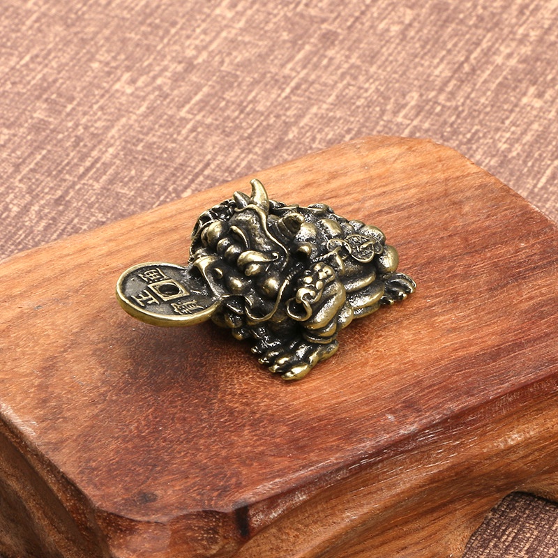 Lư hương bằng đồng thau nguyên chất hình động vật hoang dã