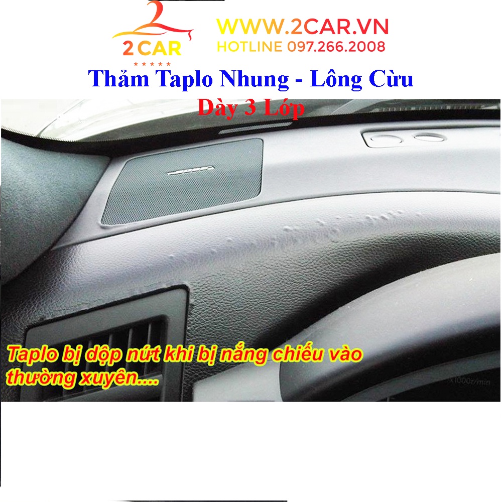 Thảm Taplo Nhung cừu xe Hyundai SOLATI 2018-2022, chống nóng tốt, chống trơn trượt, vừa khít theo xe