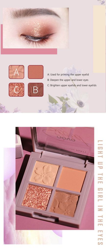 ☀☀☀ (Hàng Mới Về) Bảng Phấn Mắt Novo Ánh Nhũ Phân Cực Lấp Lánh ☝☝☝ | BigBuy360 - bigbuy360.vn