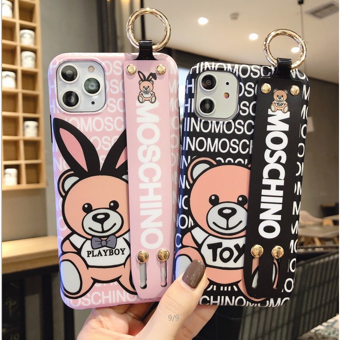 Ốp Điện Thoại Moschino Có Dây Đeo Tay Cho Iphone 11 Pro Xsmax Xr | BigBuy360 - bigbuy360.vn