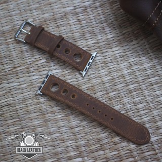 DÂY APPLE WATCH DA BÒ NÂU ĐẤT – BLACK CLASSIC CỰC KỲ CHẤT LƯỢNG-ĐỦ SIZE APPLE WATCH 38/40, 42/44