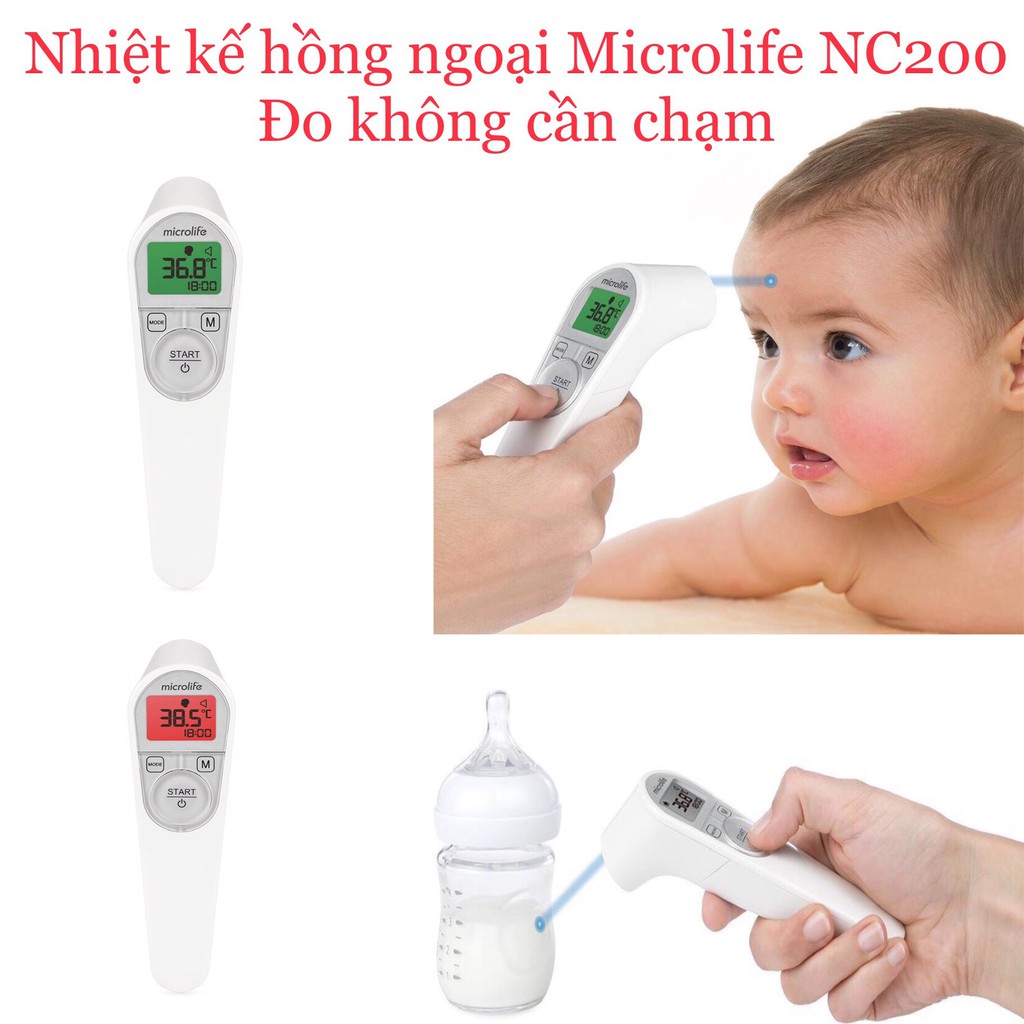 Nhiệt kế điện tử hồng ngoại Microlife NC200