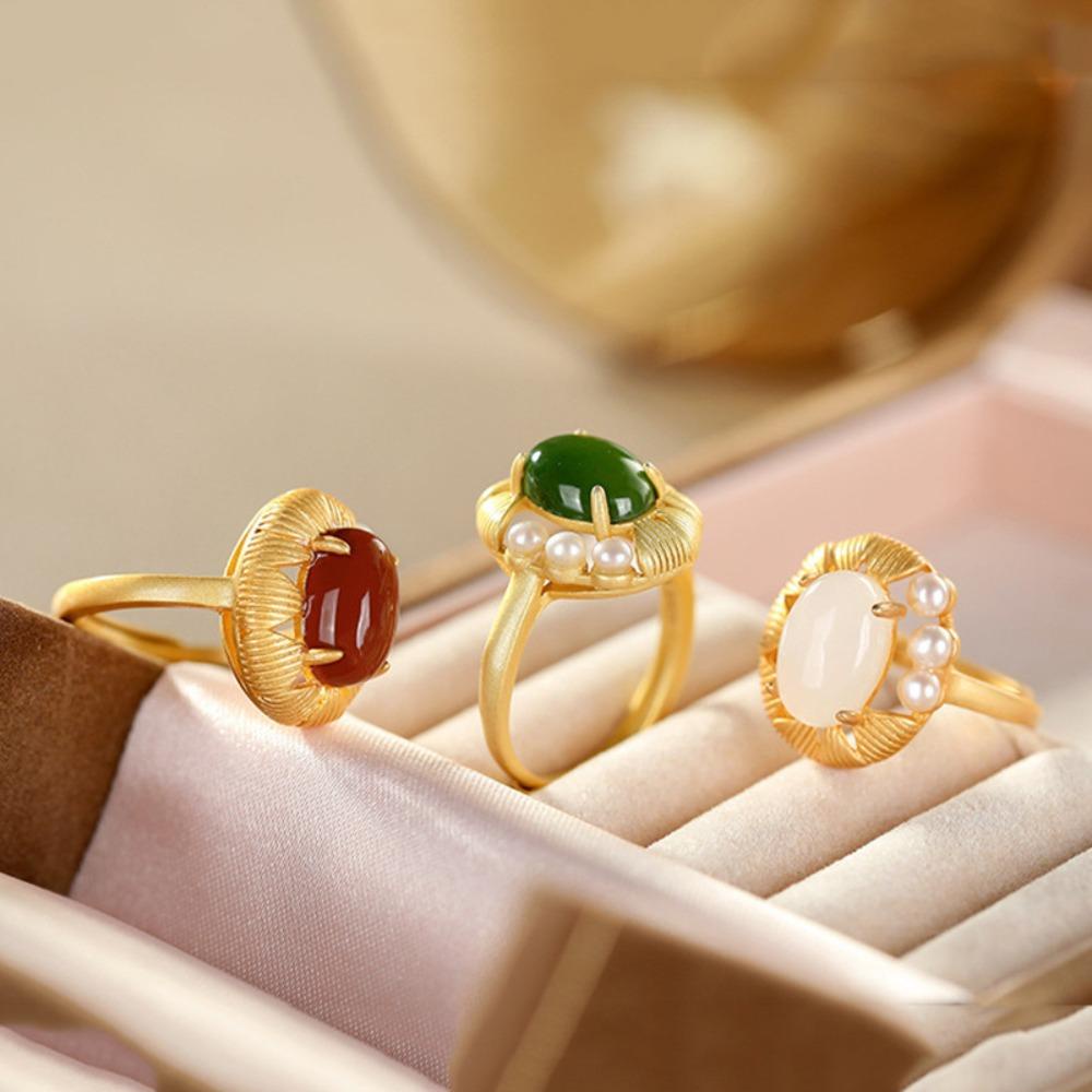 Nhẫn Hở Bằng Đồng Cổ Điển Có Thể Điều Chỉnh Cho Nữ