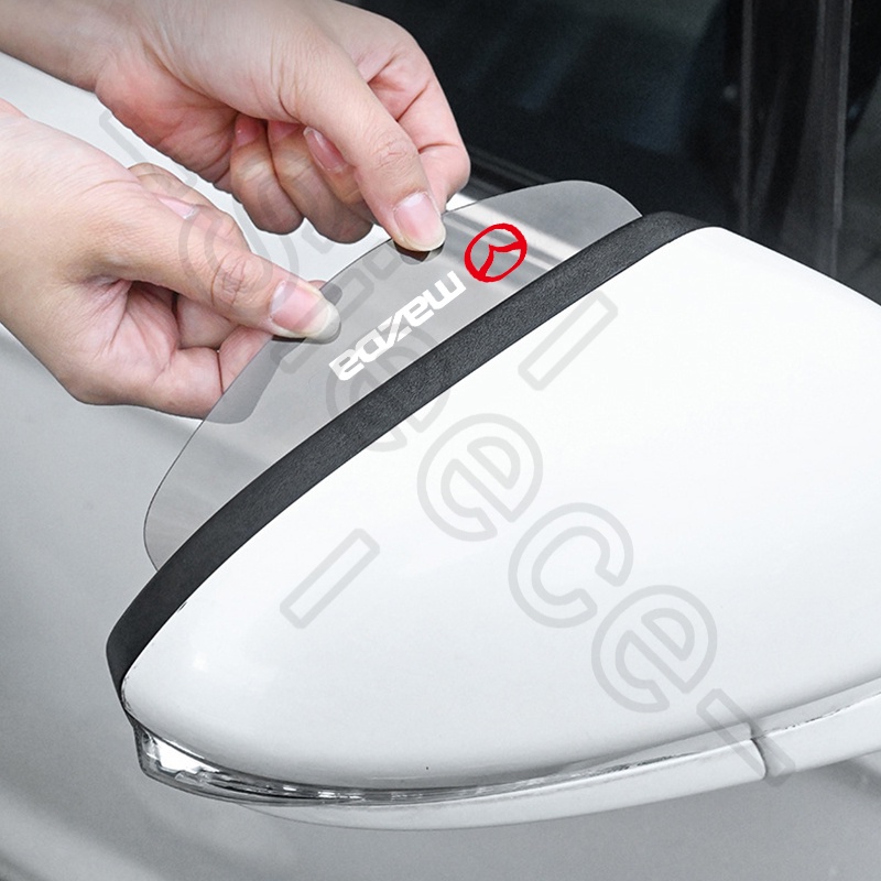 Sieece Tấm Che Mưa Gương Chiếu Hậu Ô Tô MiếNg DáN GưƠNg ChiếU HậU Vè Che Mưa Gương Chiếu Hậu Trang Trí Ô Tô Cho Mazda 3 5 CX7 MX5 6 Wagon CX5 2 RX7 CX30 CX-3 CX8 CX3 Atenza BT50 323 Axela CX9 RX8