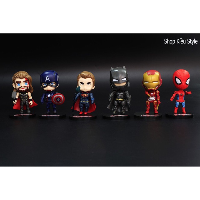 Mô Hình Nhân Vật Avenger Siêu Anh Hùng( Cả 6 Em )