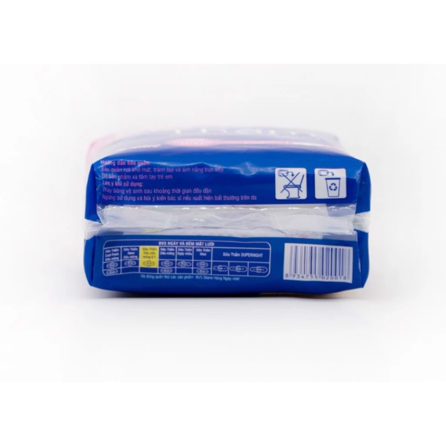 Băng Vệ Sinh Siêu Thấm Siêu Siêu Mỏng 0,1cm Có Cánh 23cm Diana 8 Miếng