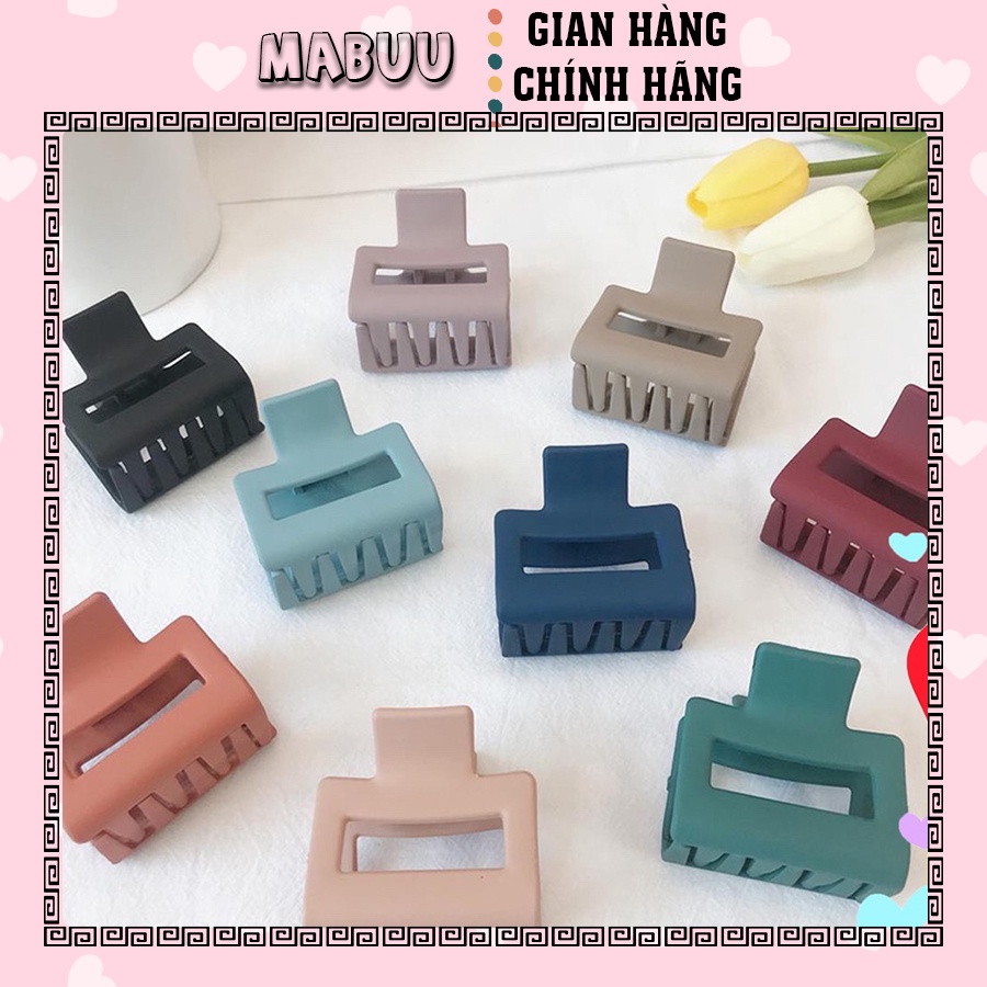 [Mã FAMARAL1 giảm 10K đơn 50K]Kẹp tóc càng cua mini dáng vuông nhám 2032A