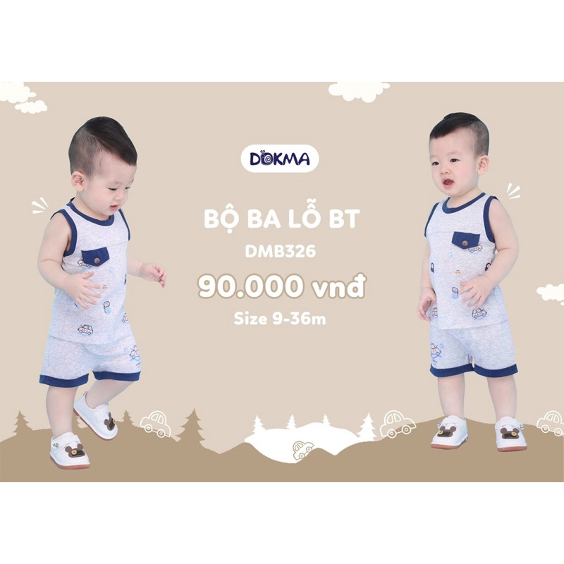 Bộ dài tay - ba lỗ - sát nách Dokma bé trai  DMB326 - DB1610