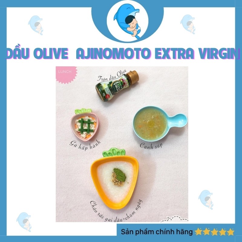 Dầu Olive Nguyên Chất Ajinomoto Extra Virgin 70gr Bổ Sung Các Dưỡng Chất Cần Thiết Giúp Phát Triển Trí Não Cho Bé 6m+