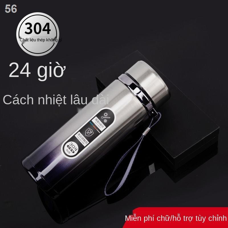 Cốc giữ nhiệt địu công suất lớn bằng thép không gỉ 304, nước tùy chỉnh cao cấp dành cho nam, kết thúc kinh doanh t