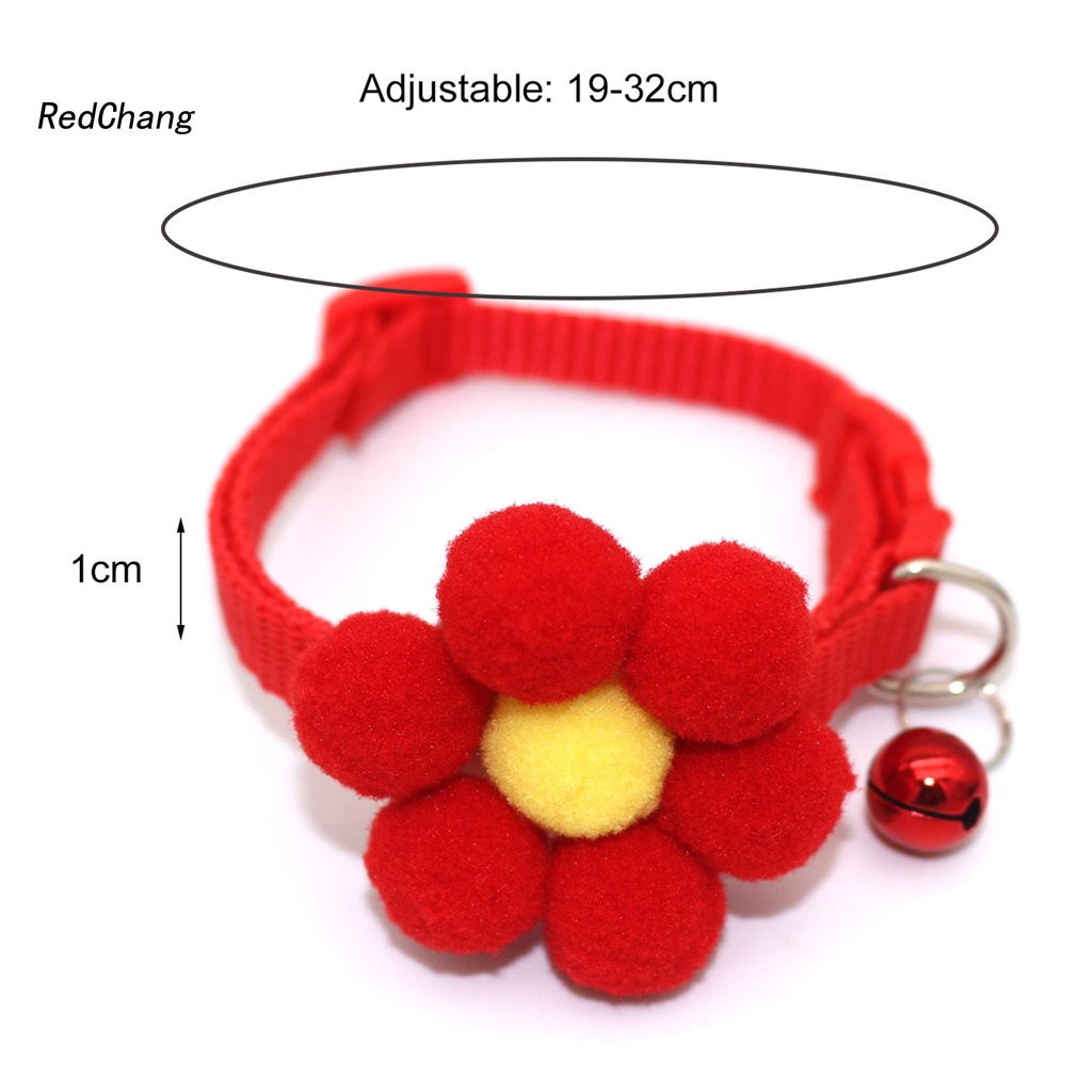 Vòng cổ phối hình hoa bằng cotton PP dành cho thú cưng