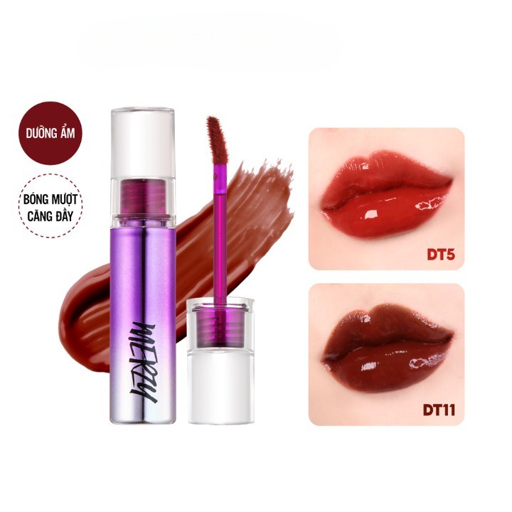 Son tint bóng siêu lì cho đôi môi căng mọng Merzy Aurora Dewy Tint 5.5g