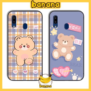 Ốp Samsung 😍 Ốp lưng Samsung A20 A30 Cute Bear nhựa cao cấp viền silicon
