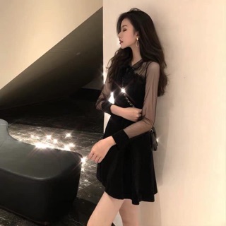 Váy đen hàng quảng châu cao cấp