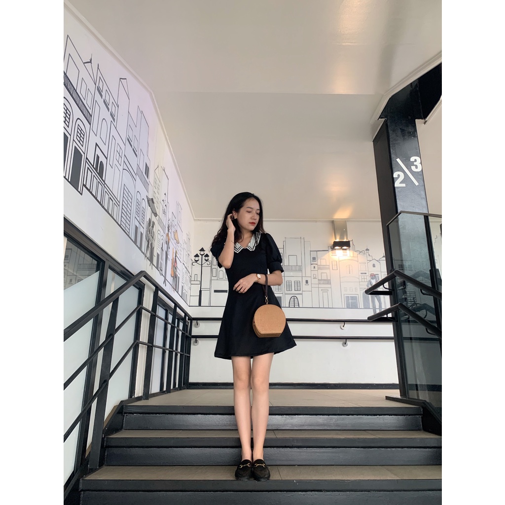 "Váy đen cổ ren - VH2 | BigBuy360 - bigbuy360.vn