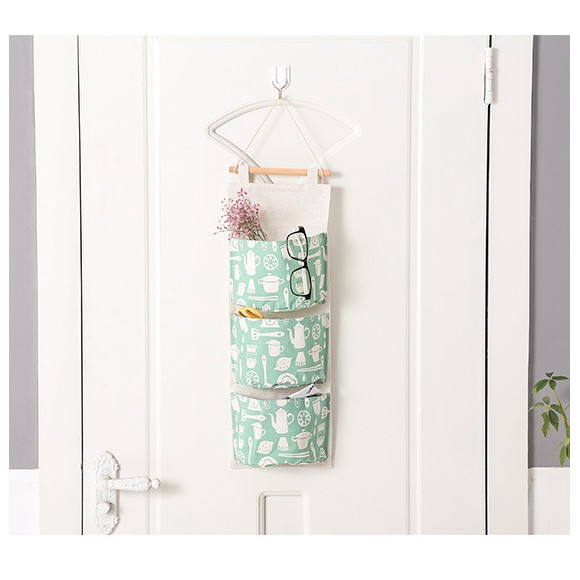 Túi treo tường 3 ngăn phong cách mẫu ngẫu nhiên