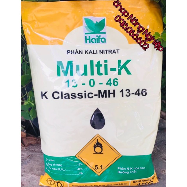 Phân bón lá KNO3 Haifa Israel 1kg