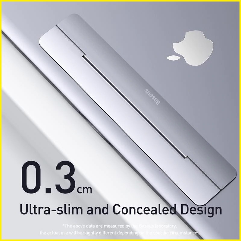 Đế máy tính xách tay hợp kim Baseus Papery có thể gập lại điều chỉnh giá đỡ cho Macbook 12-17 inch, Laptop Dell HP..