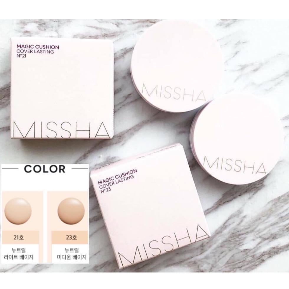 PHẤN NƯỚC MISSHA M MAGIC CUSHION COVER LASTING SPF 50+ PA+++ dành cho da dầu