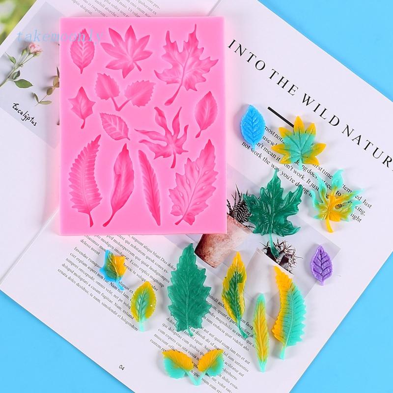 Khuôn Silicone Làm Lủng Lẳng Thủ Công Hình Lá Phong Cho Gia Đình
