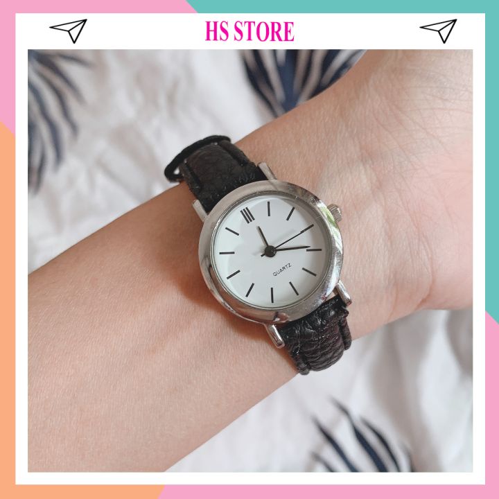 Đồng hồ đeo tay nữ Lynin dây da đẹp. mặt đồng hồ nhỏ nhắn trẻ trung thanh lịch