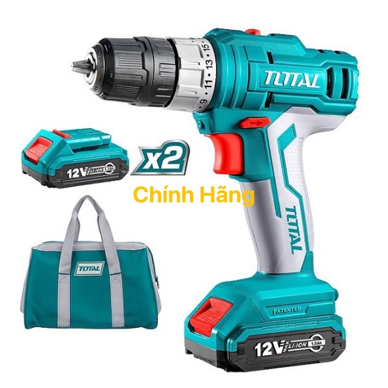 TOTAL Máy khoan dùng pin Lithium 12V TDLI1222 (Cam kết chính hãng 100%)