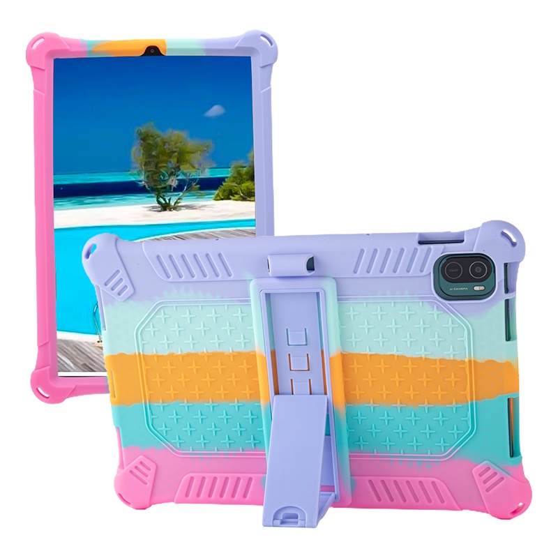 Ốp Máy Tính Bảng Bằng Silicon Mềm Có Giá Đỡ Cho Samsung Galaxy Tab S8 S7 11'' 2022 X700 T870