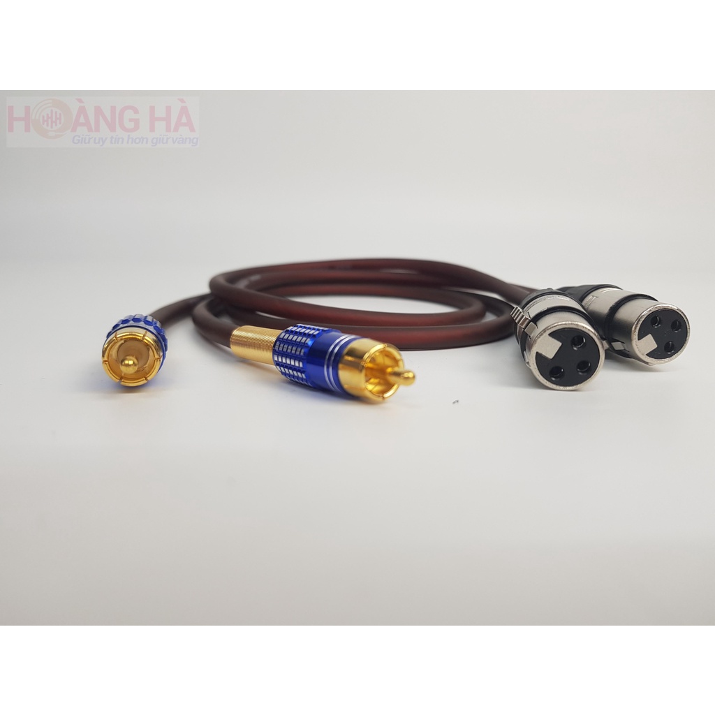 Dây Canon AV | Dây Canon Cái - Hoa Sen kết nối Vang - Âm Ly dài 0.8 mét